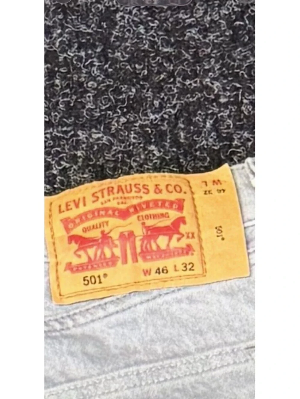 Levi's Men's Light Wash Gray Straight Fit Cotton Denim Jeans Mid Rise